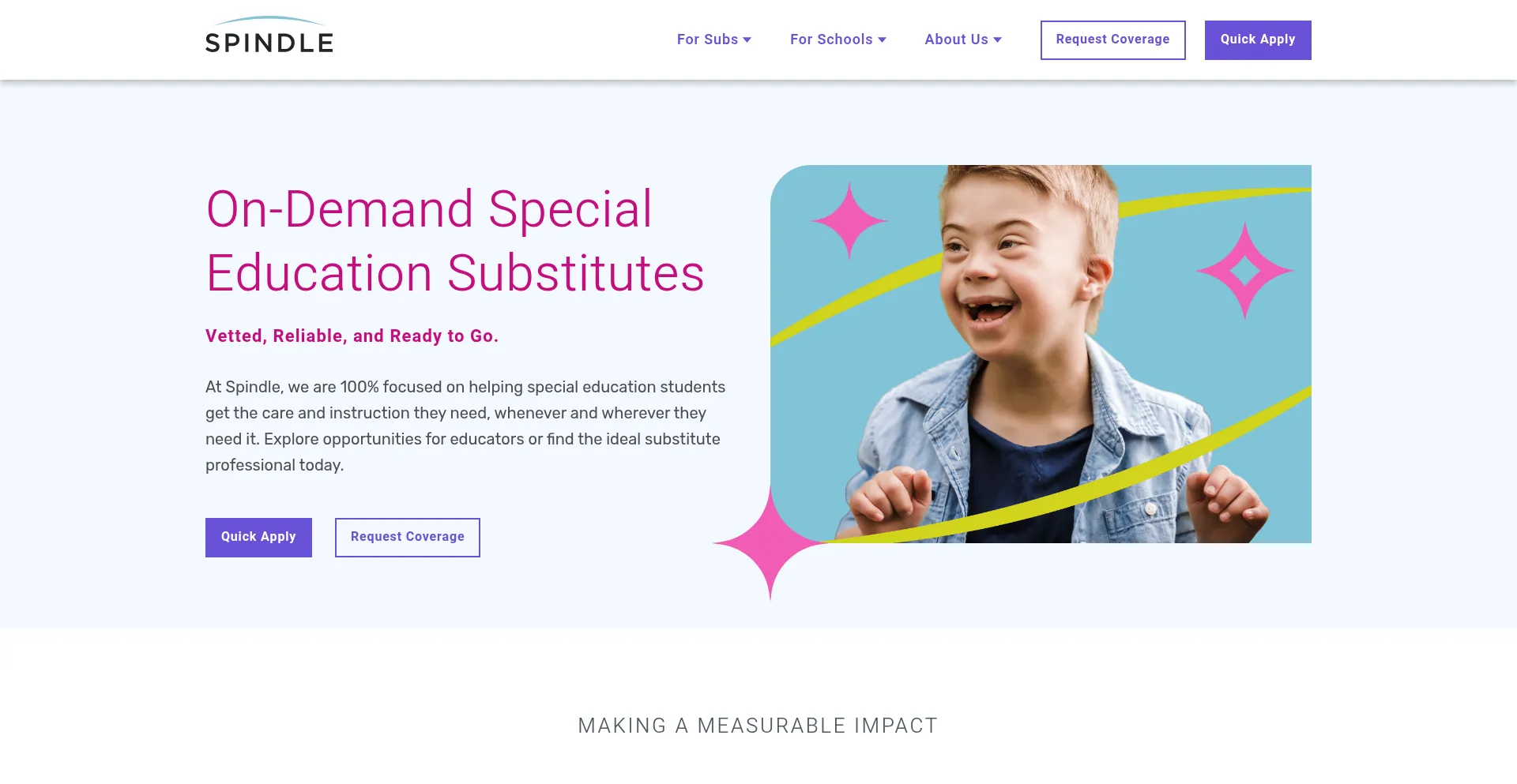 Website screenshot of Gospindle.com