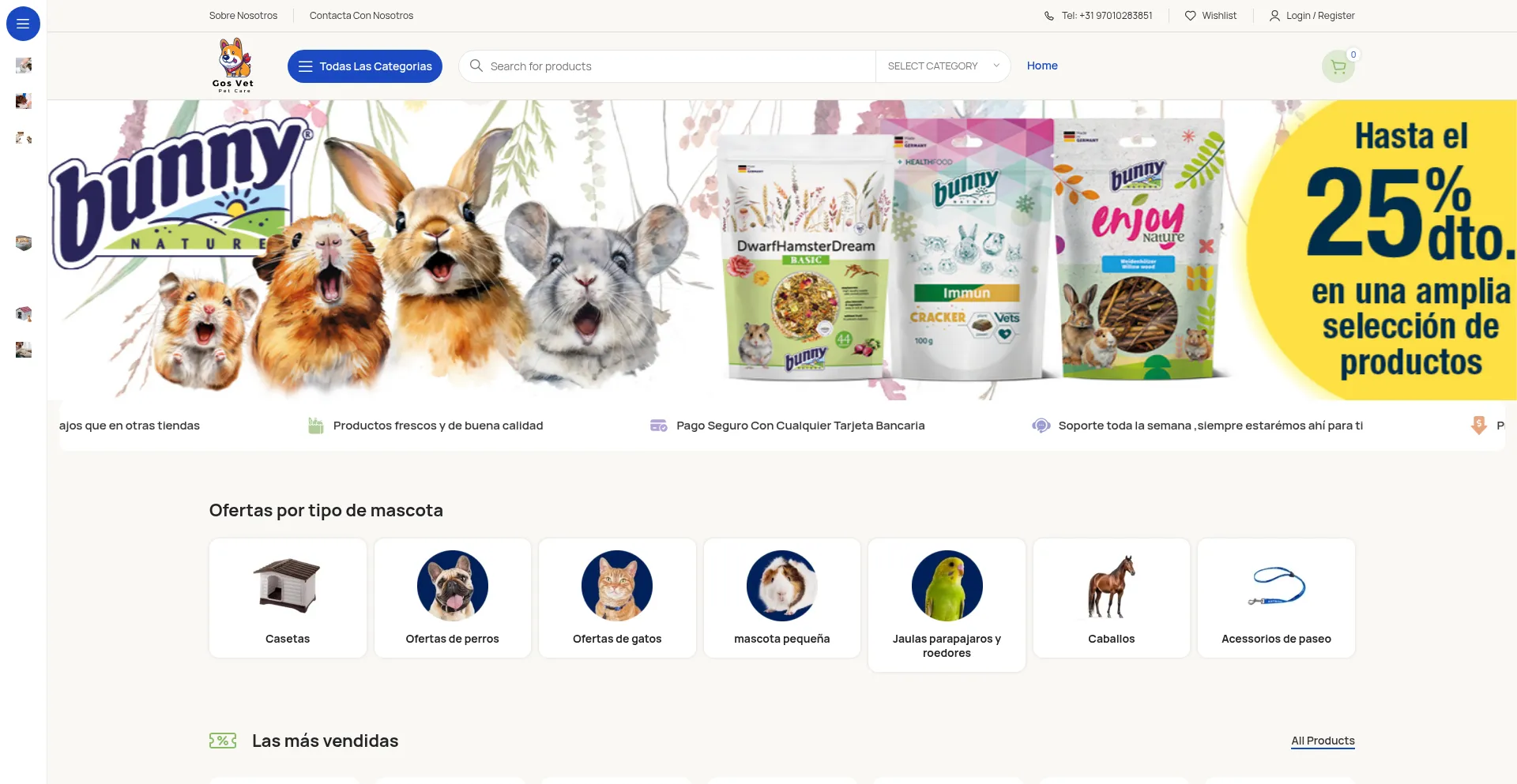 Website screenshot of Gosvet.net