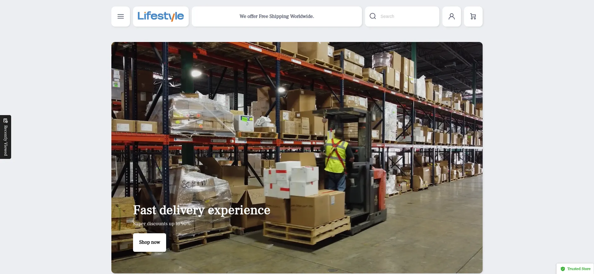 Website screenshot of Goswr.shop