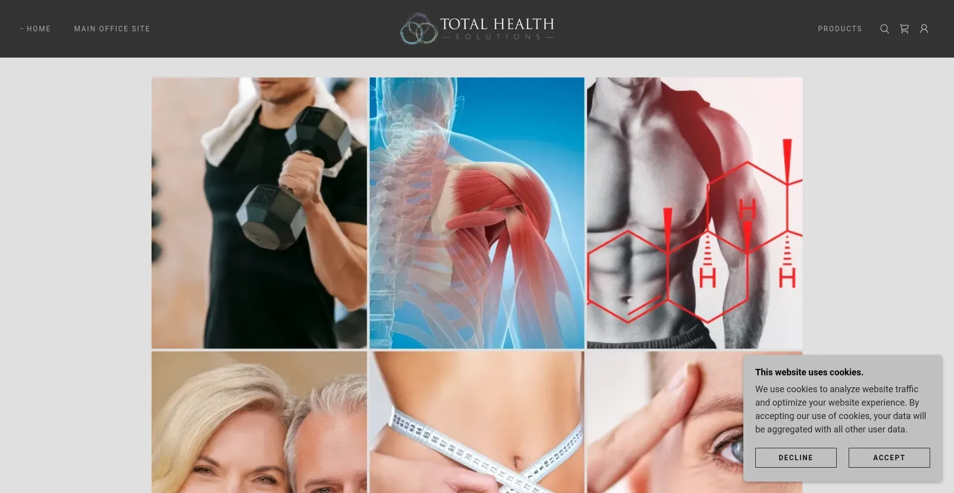 Website screenshot of Gotpeptides.shop