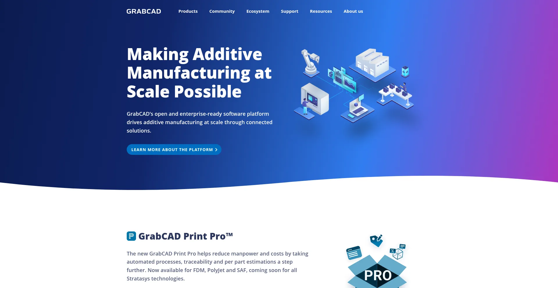 Website screenshot of Grabcad.com