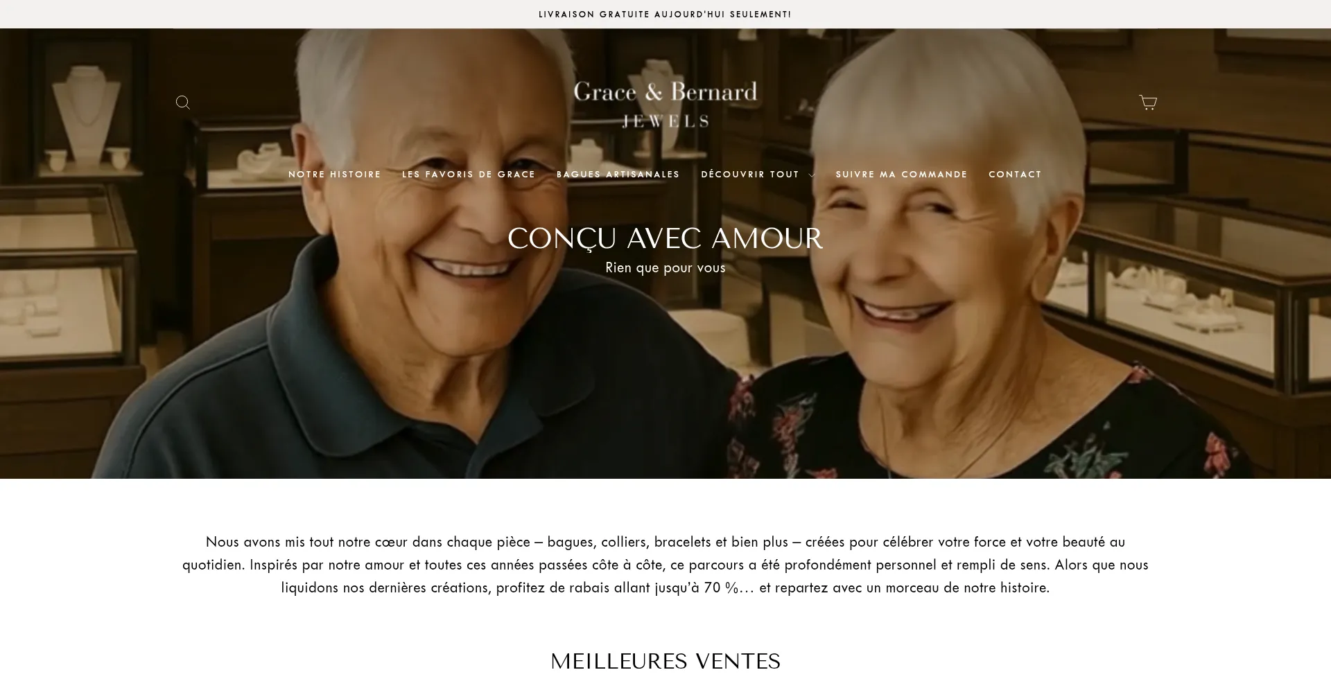 Website screenshot of Gracebernardjewels.com