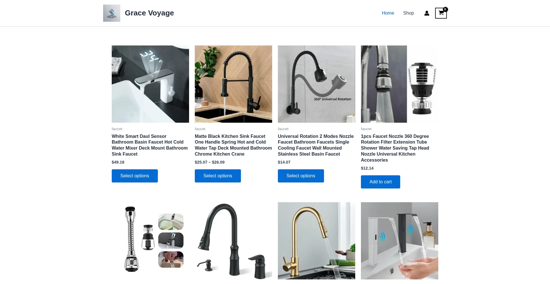 Website screenshot of Gracevoyage.site