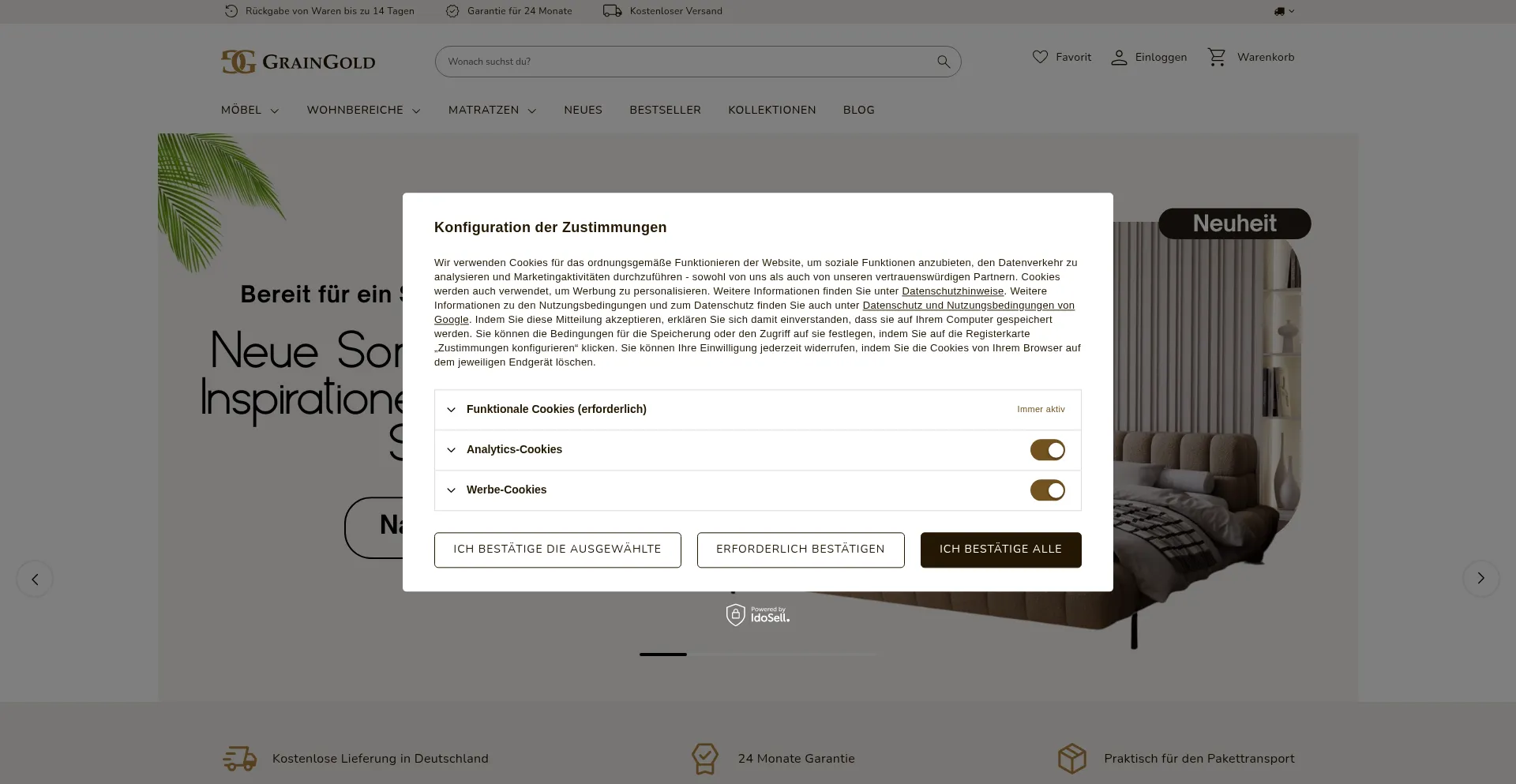 Graingold.de Screenshot