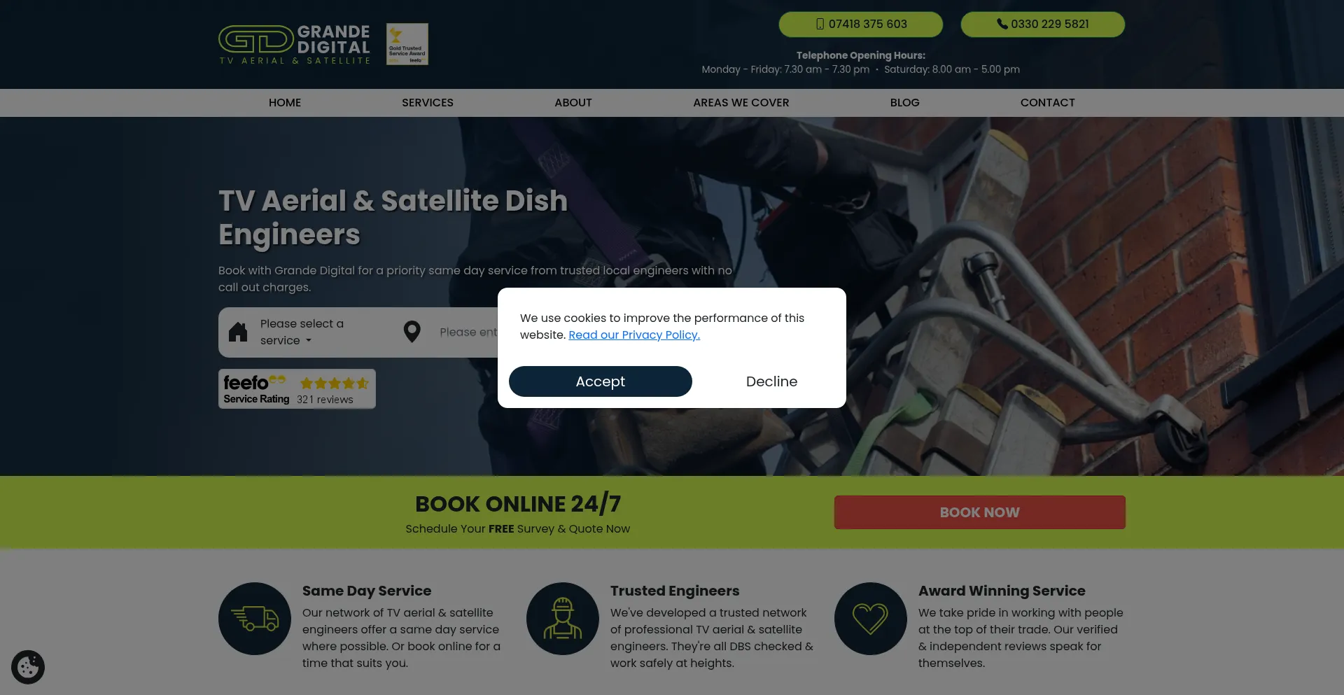 Grandedigital.co.uk Screenshot