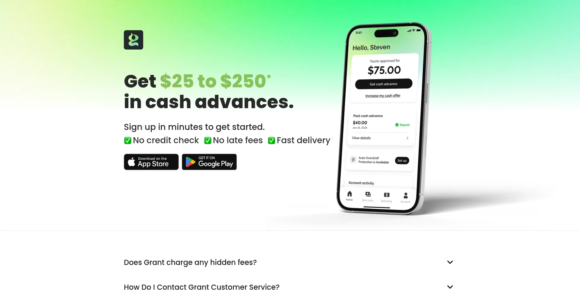 Grantcash.com Screenshot