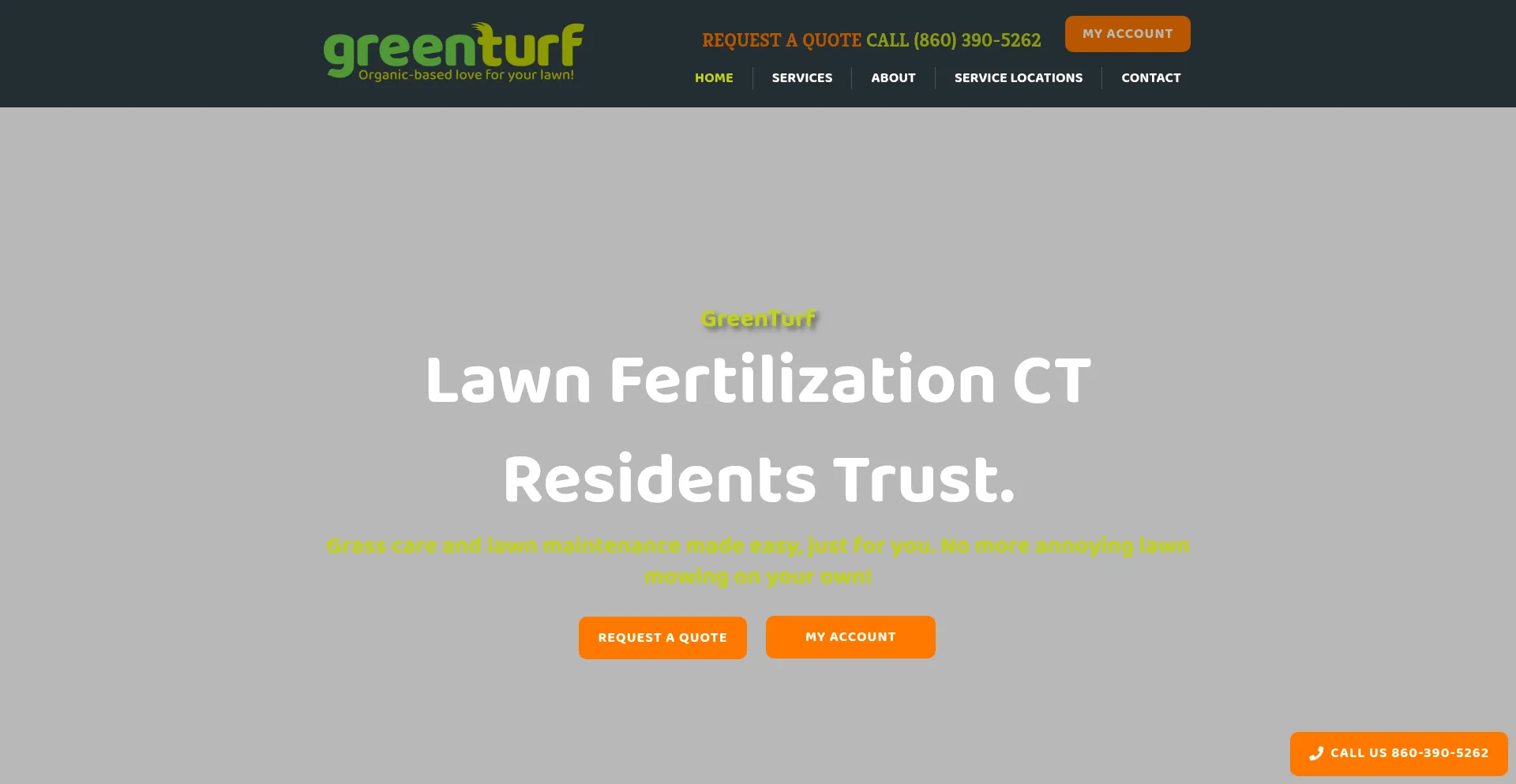 Website screenshot of Green-turf.com