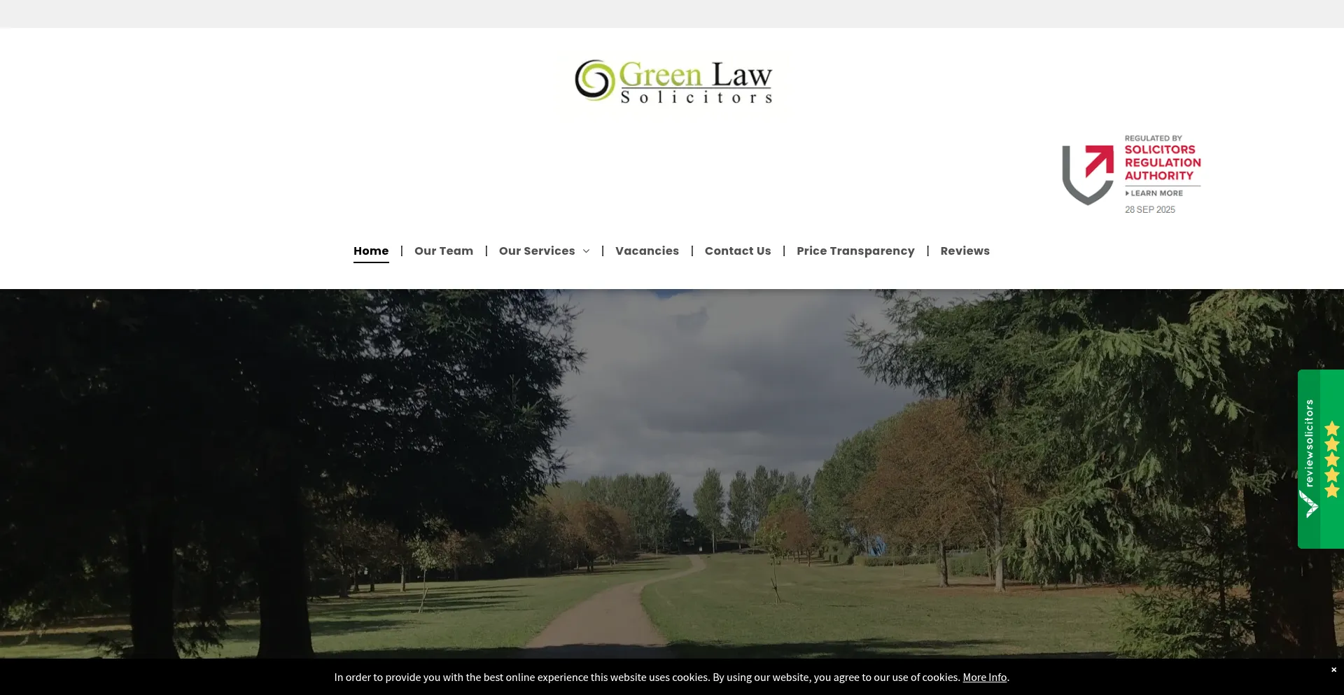 Greenlawsolicitors.com Screenshot