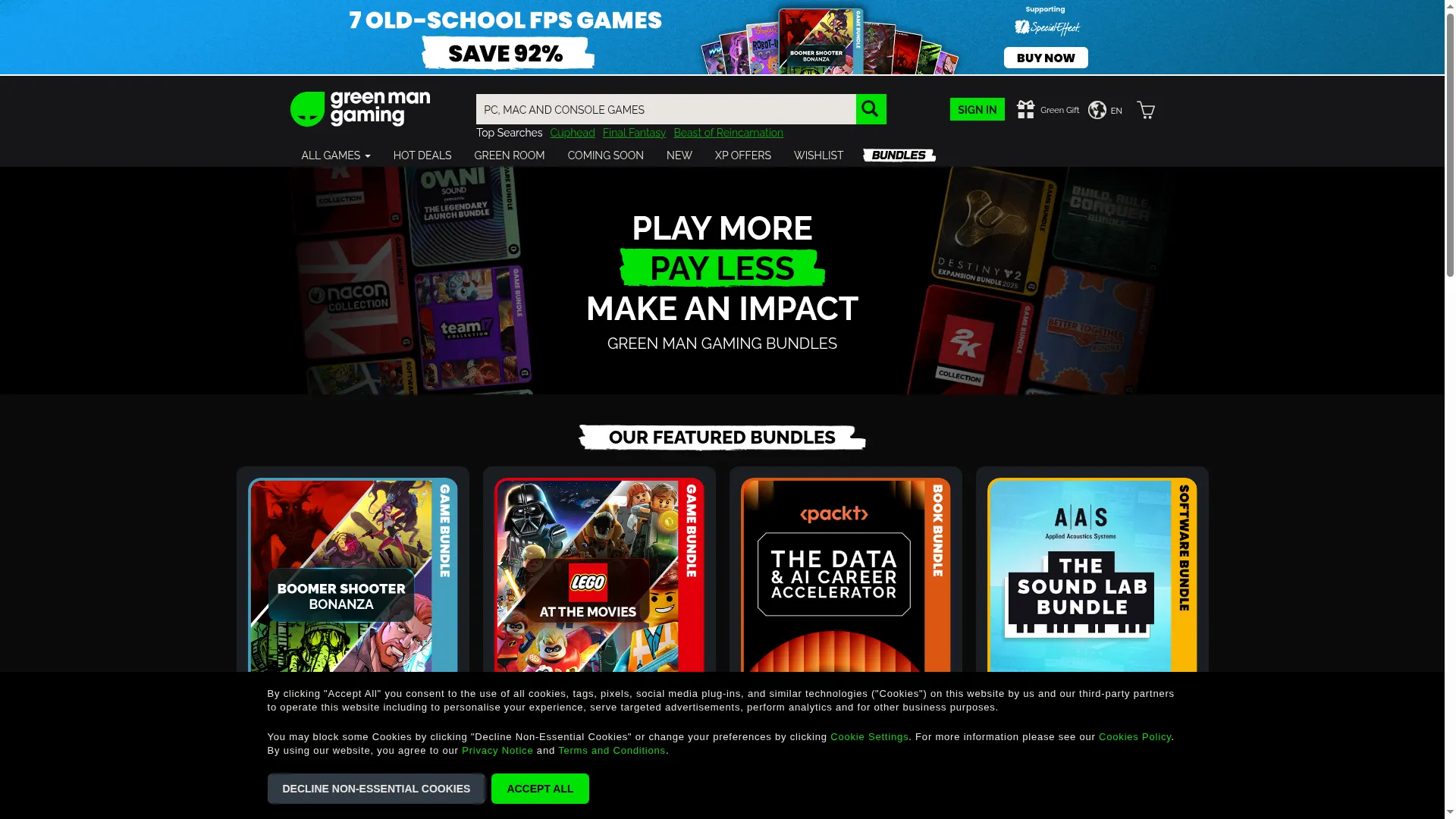 Greenmangamingbundles.com