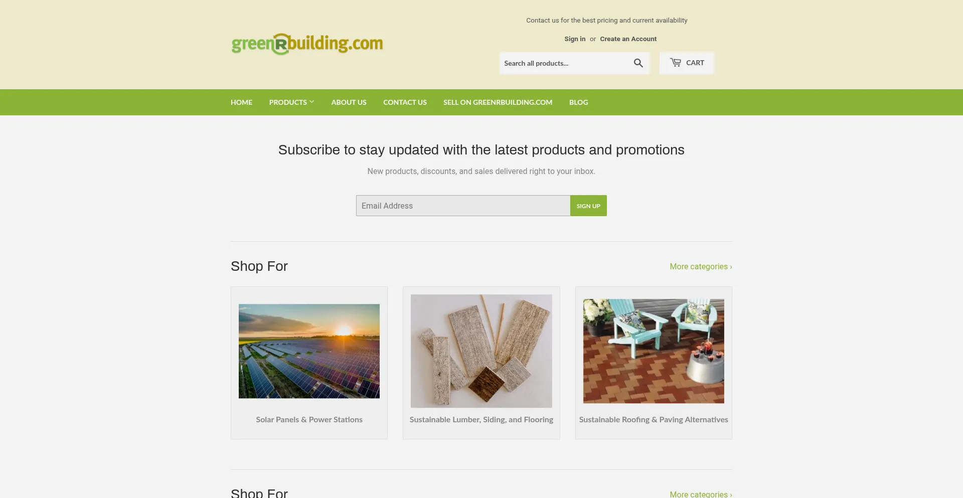 Greenrbuilding.com Screenshot