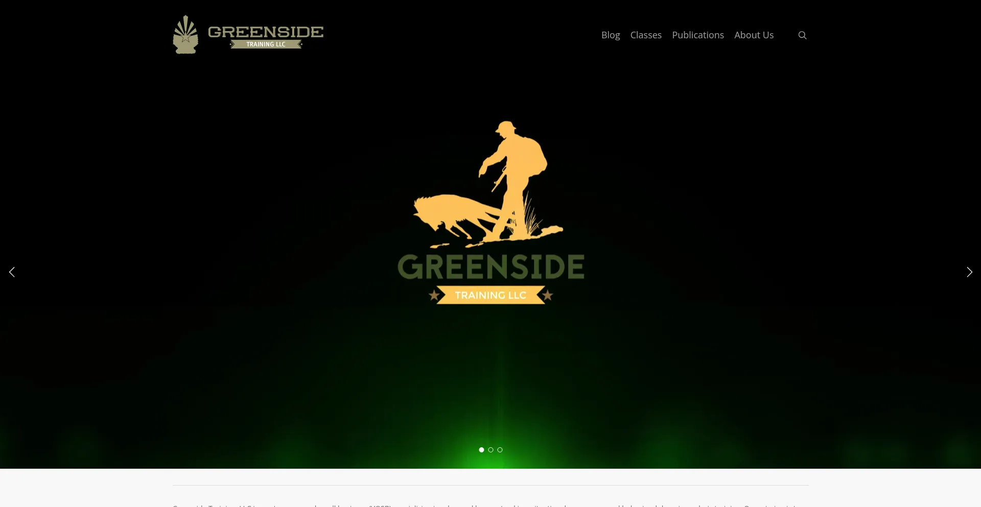 Greensidetraining.com Screenshot