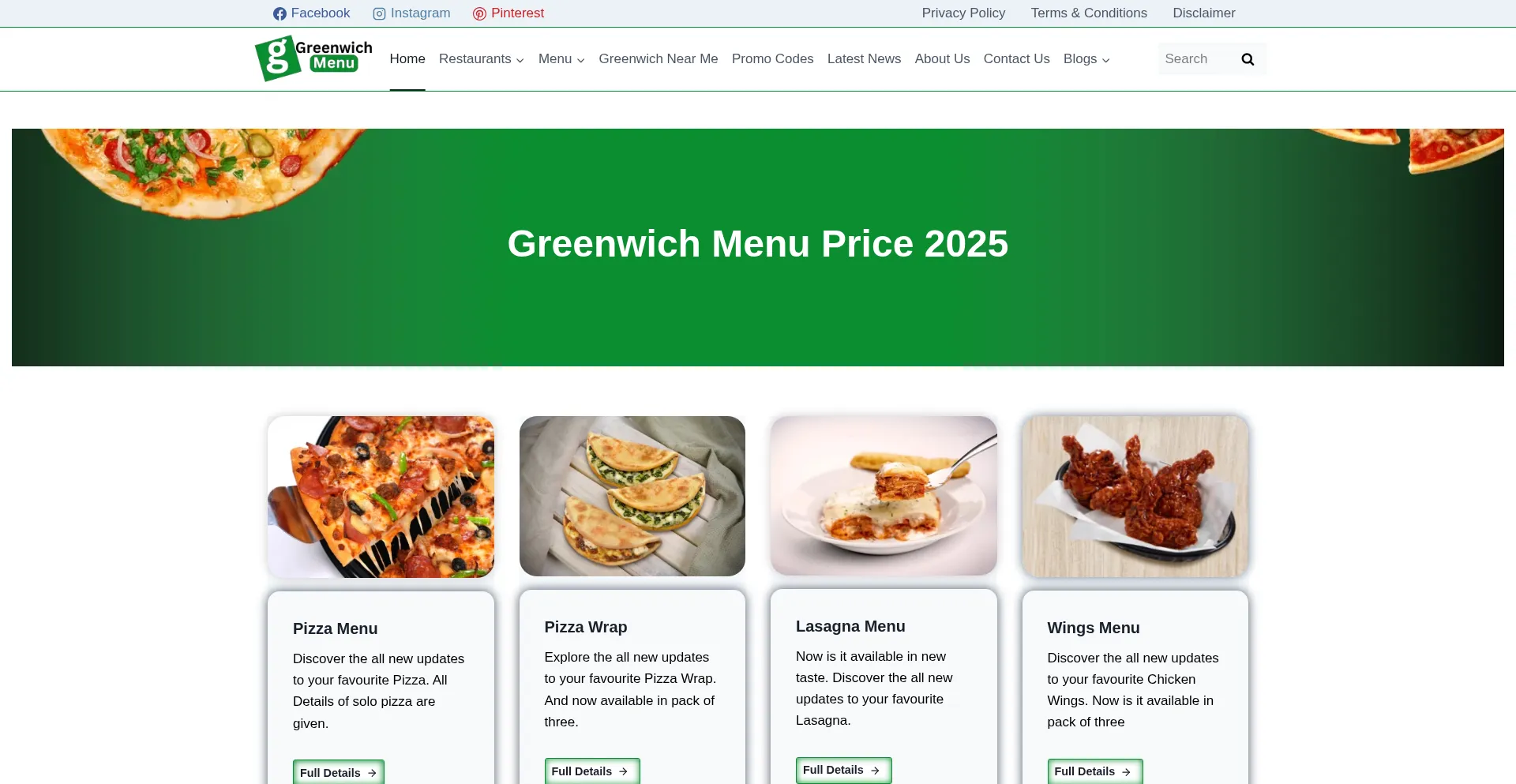 Greenwichmenuph.com Screenshot