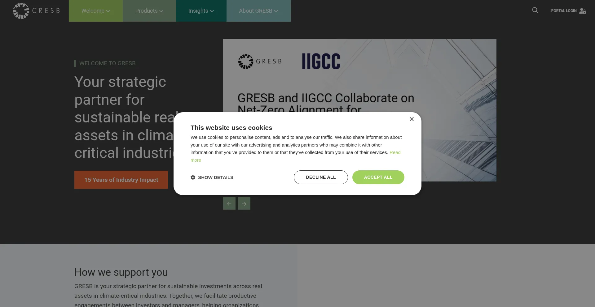 Gresb.com Screenshot