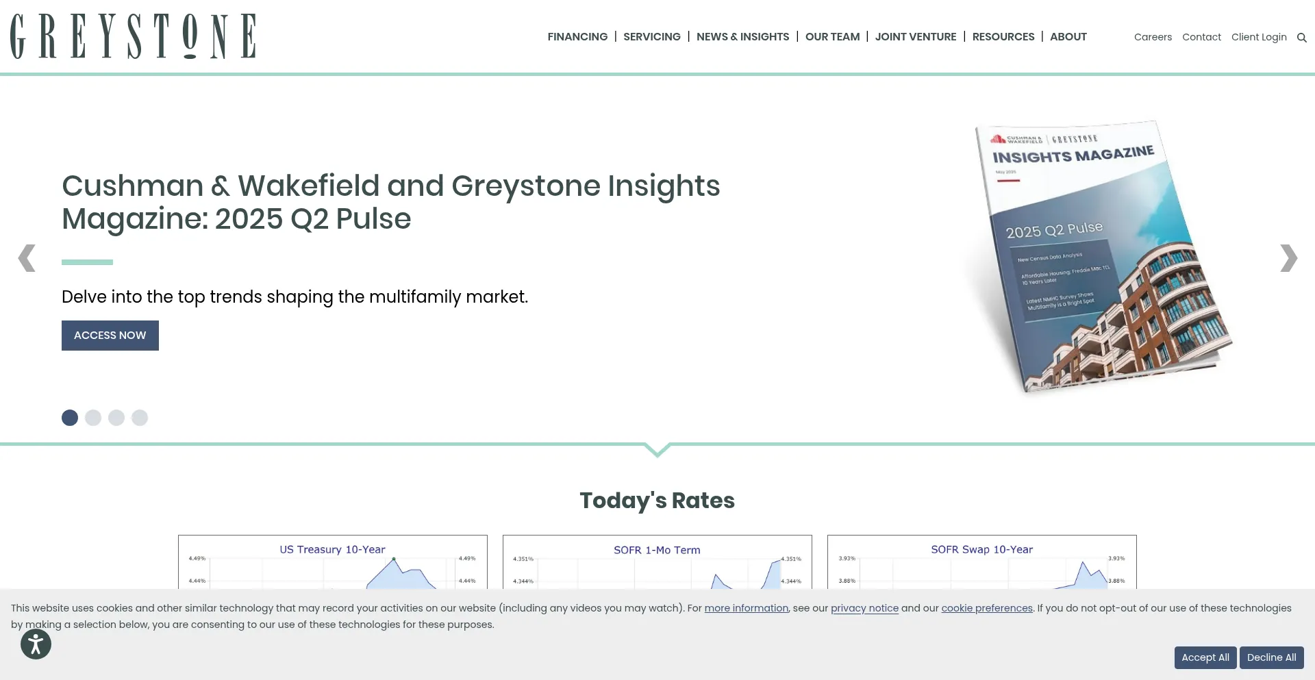 Website screenshot of Greystone.com