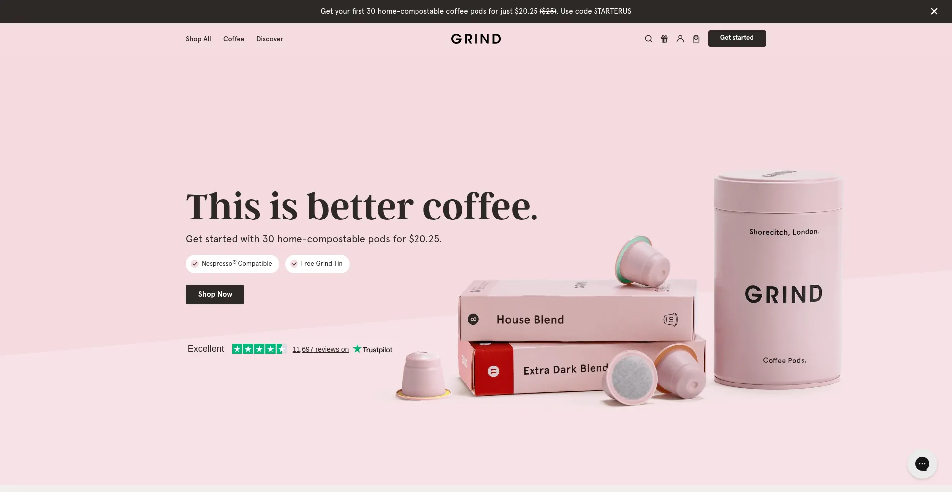 Grind.co.uk Screenshot