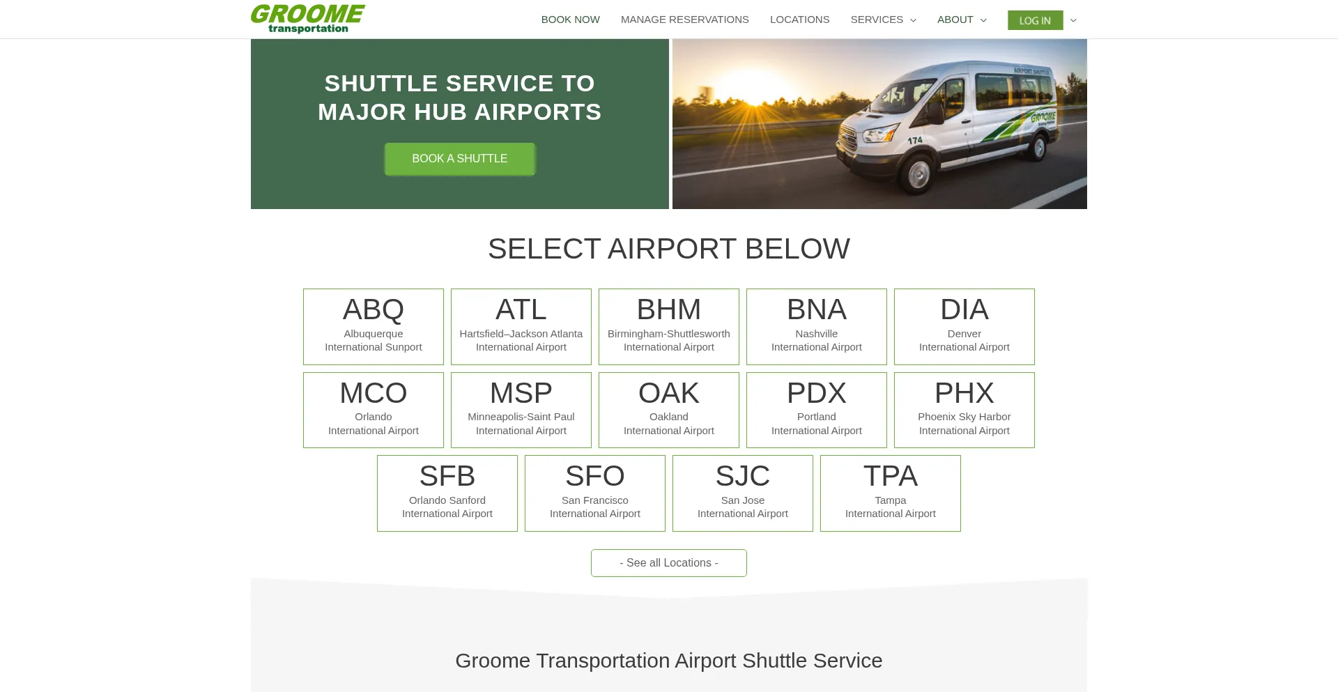 Groometransportation.com Screenshot