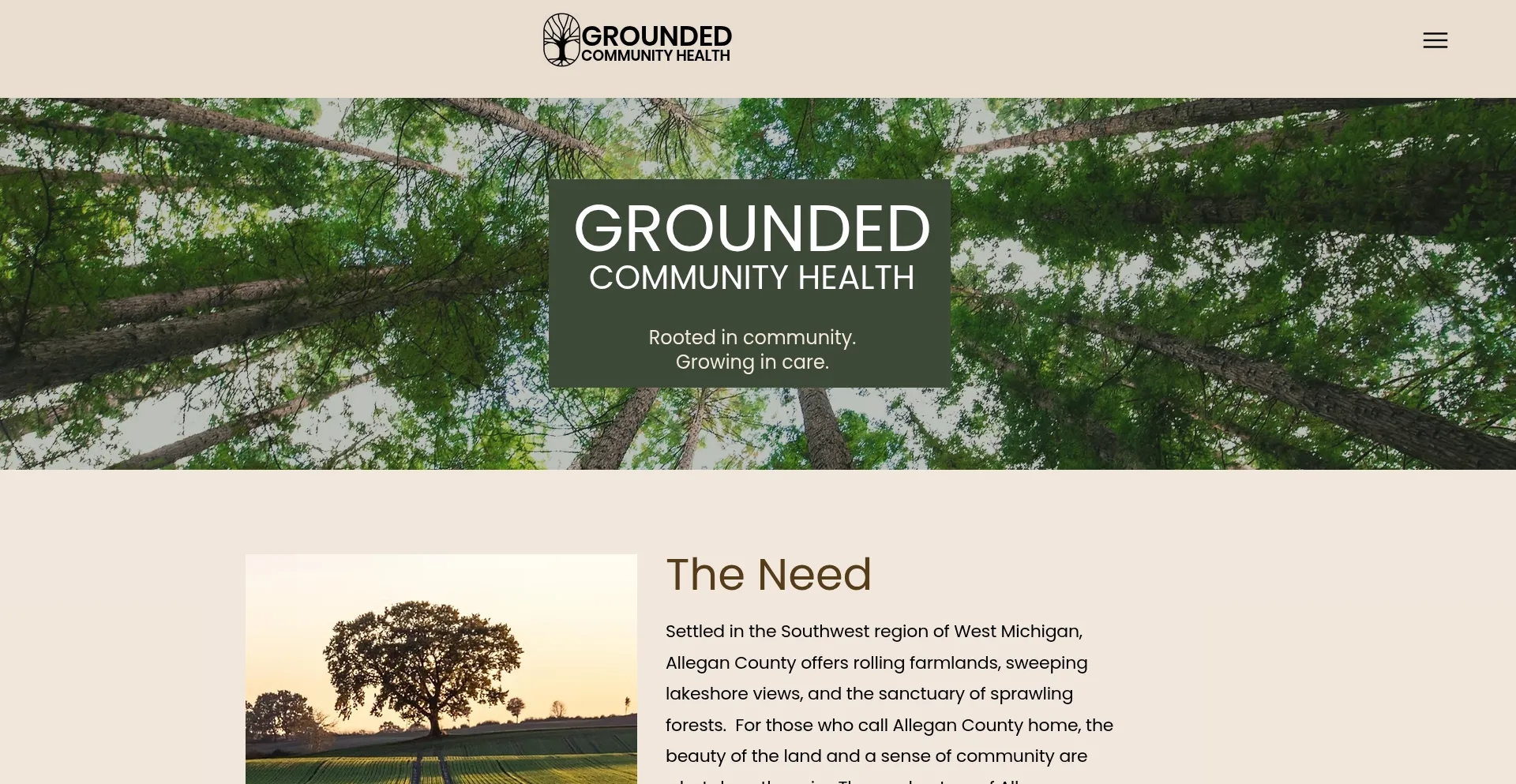 Groundedhealthmi.org Screenshot