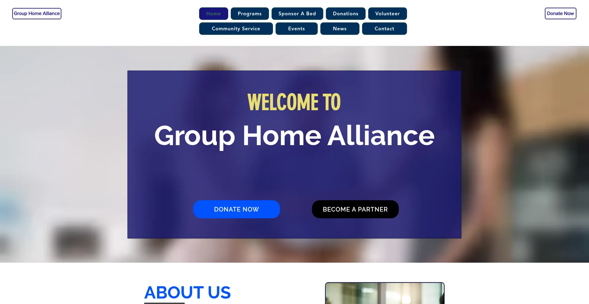 Grouphomealliance.org Screenshot