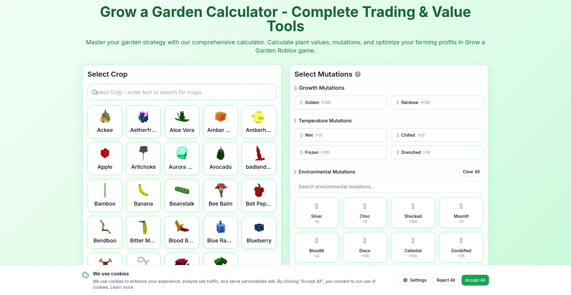 Growagardentools.net Screenshot