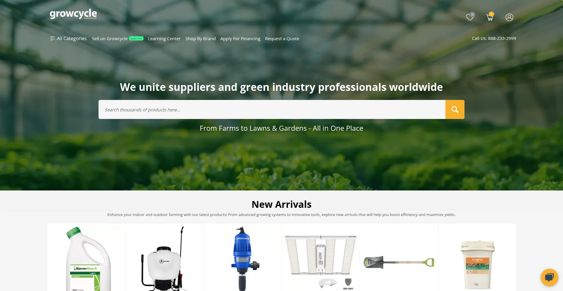 Website screenshot of Growcycle.com