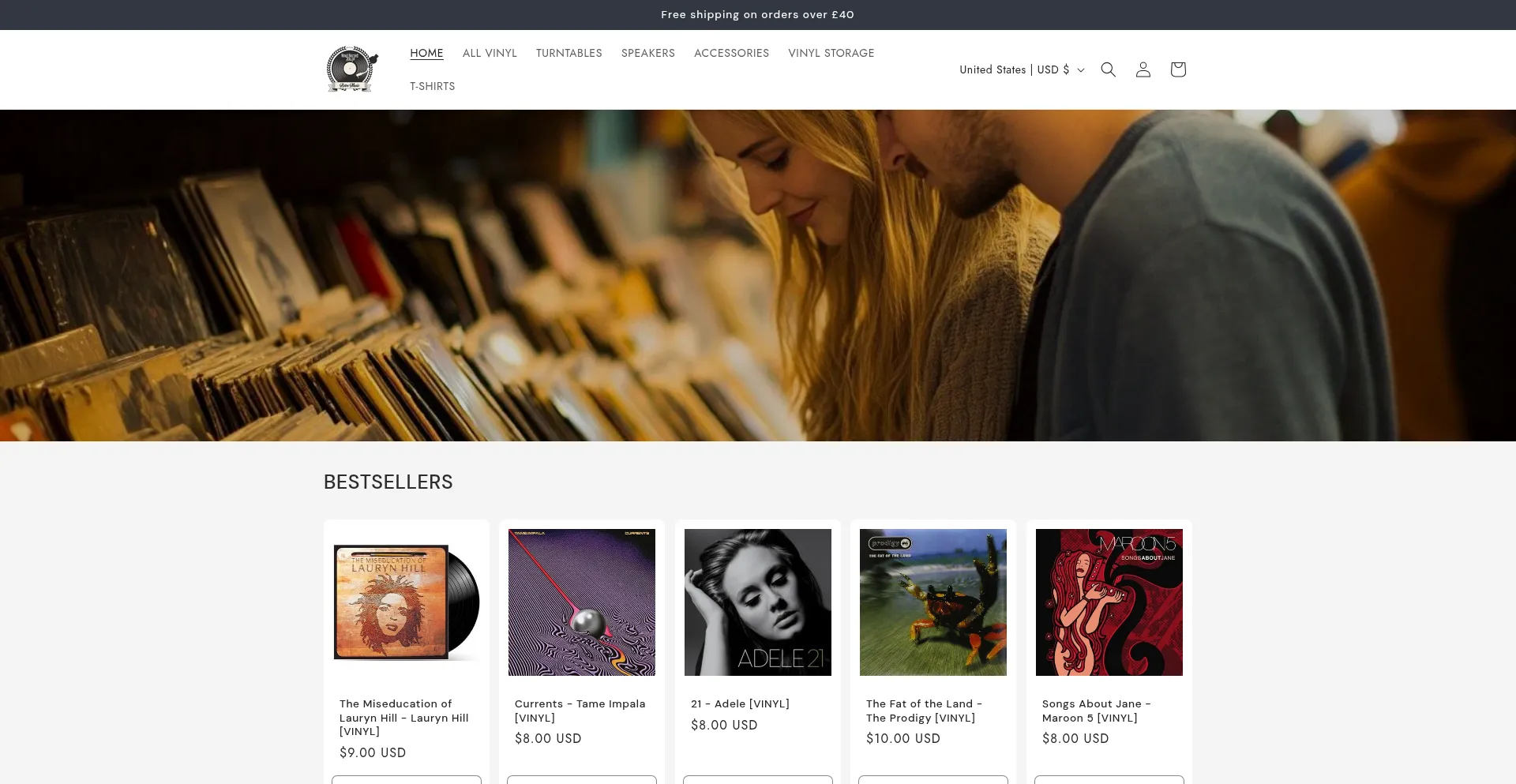 Website screenshot of Growrecordsltd.com