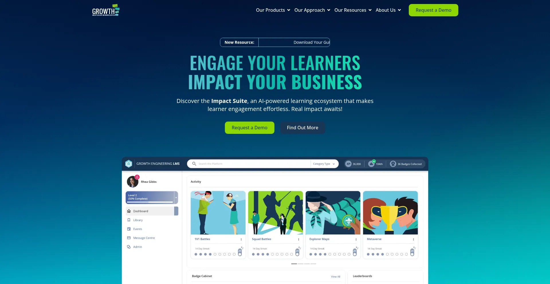 Website screenshot of Growthengineering.co.uk