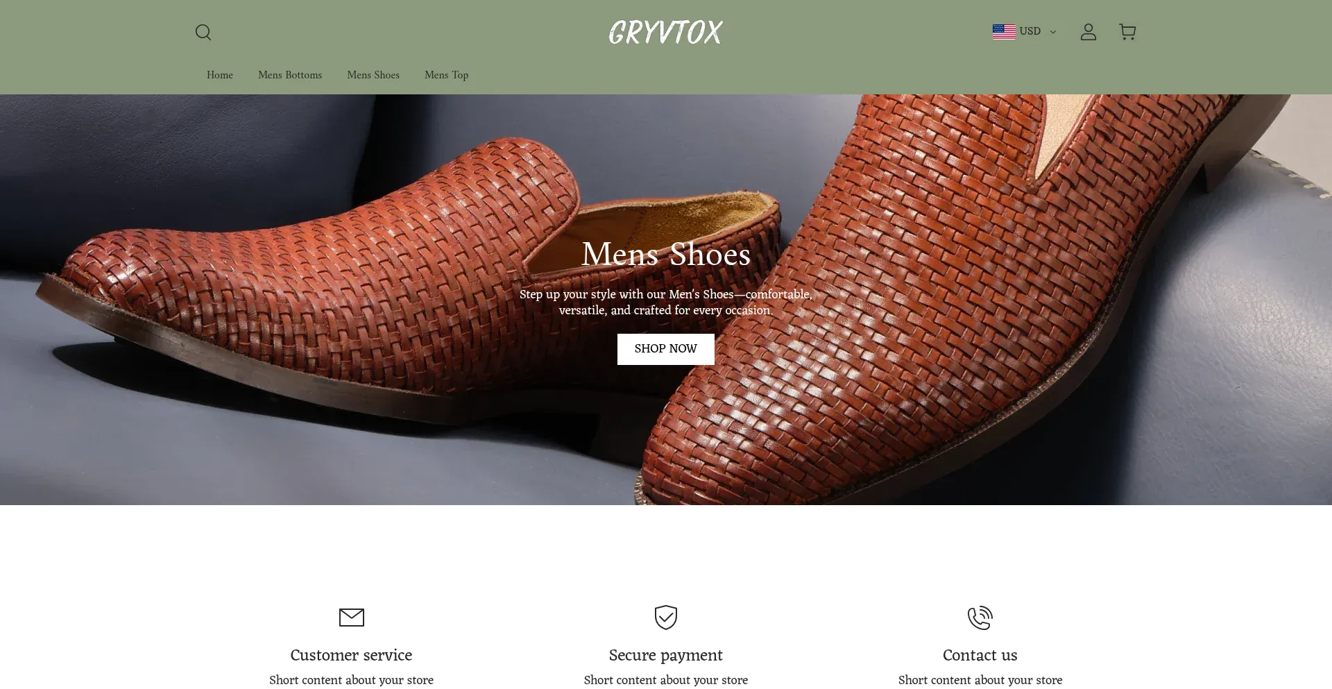 Website screenshot of Gryvtox.com