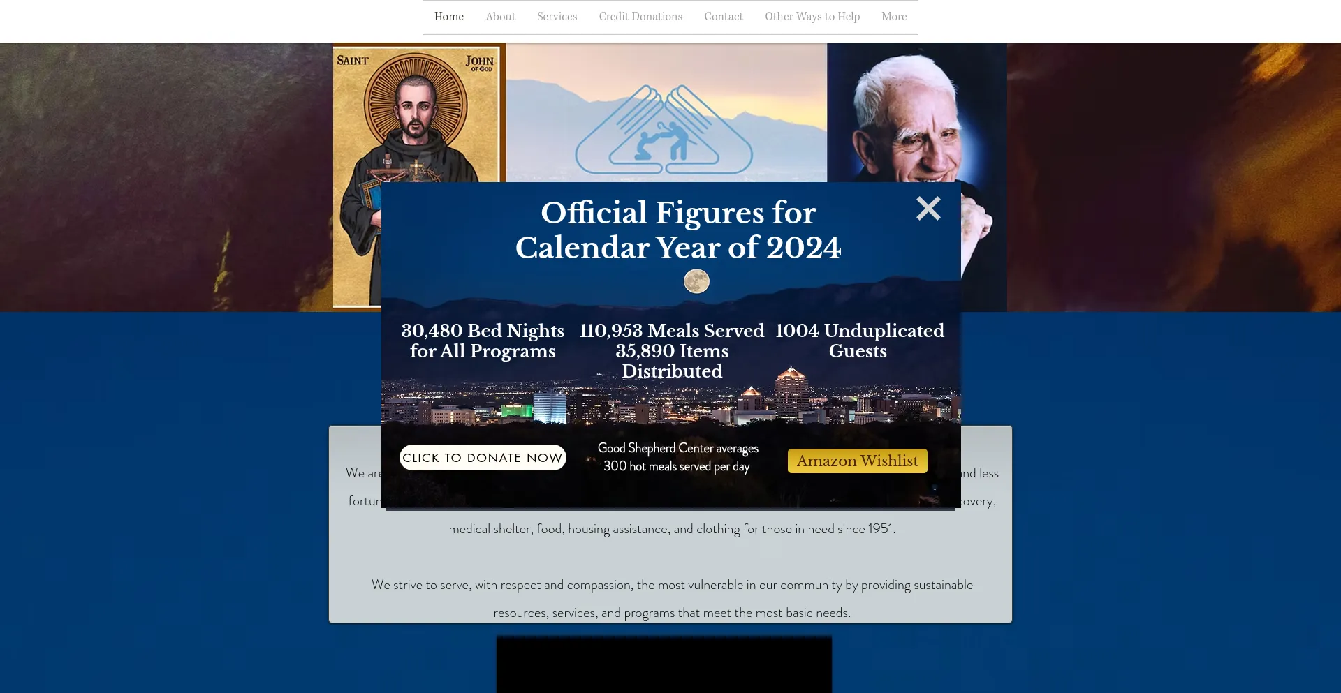 Website screenshot of Gscnm.org