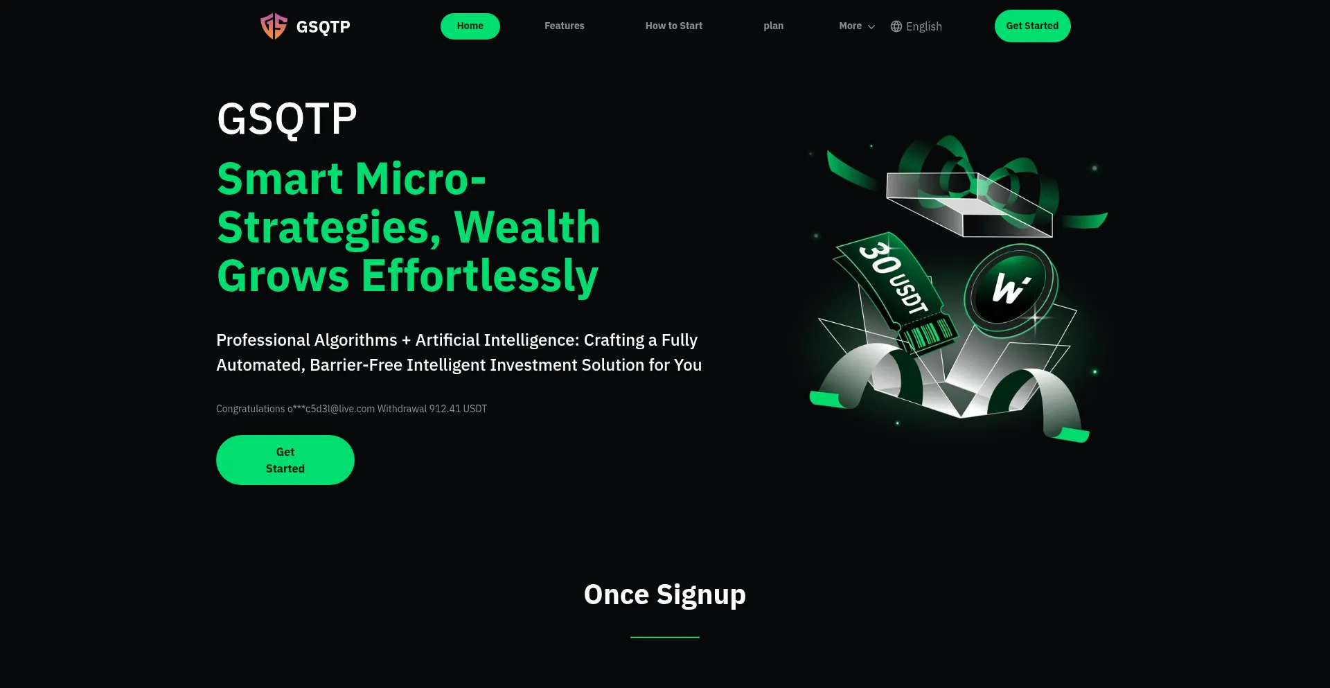 Website screenshot of Gsqtp.top