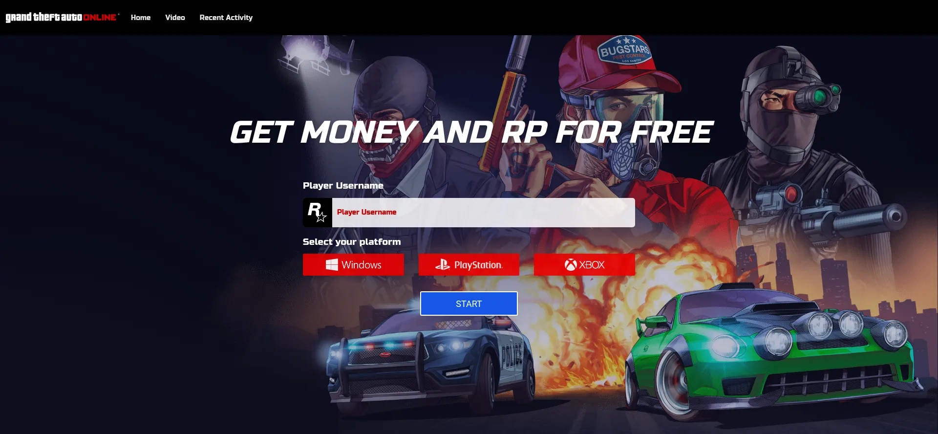 Website screenshot of Gta2k.com