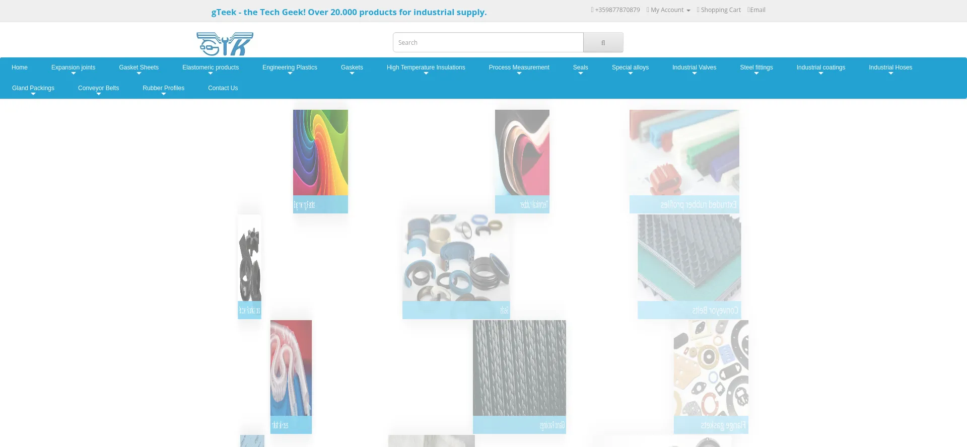 Website screenshot of Gteek.com
