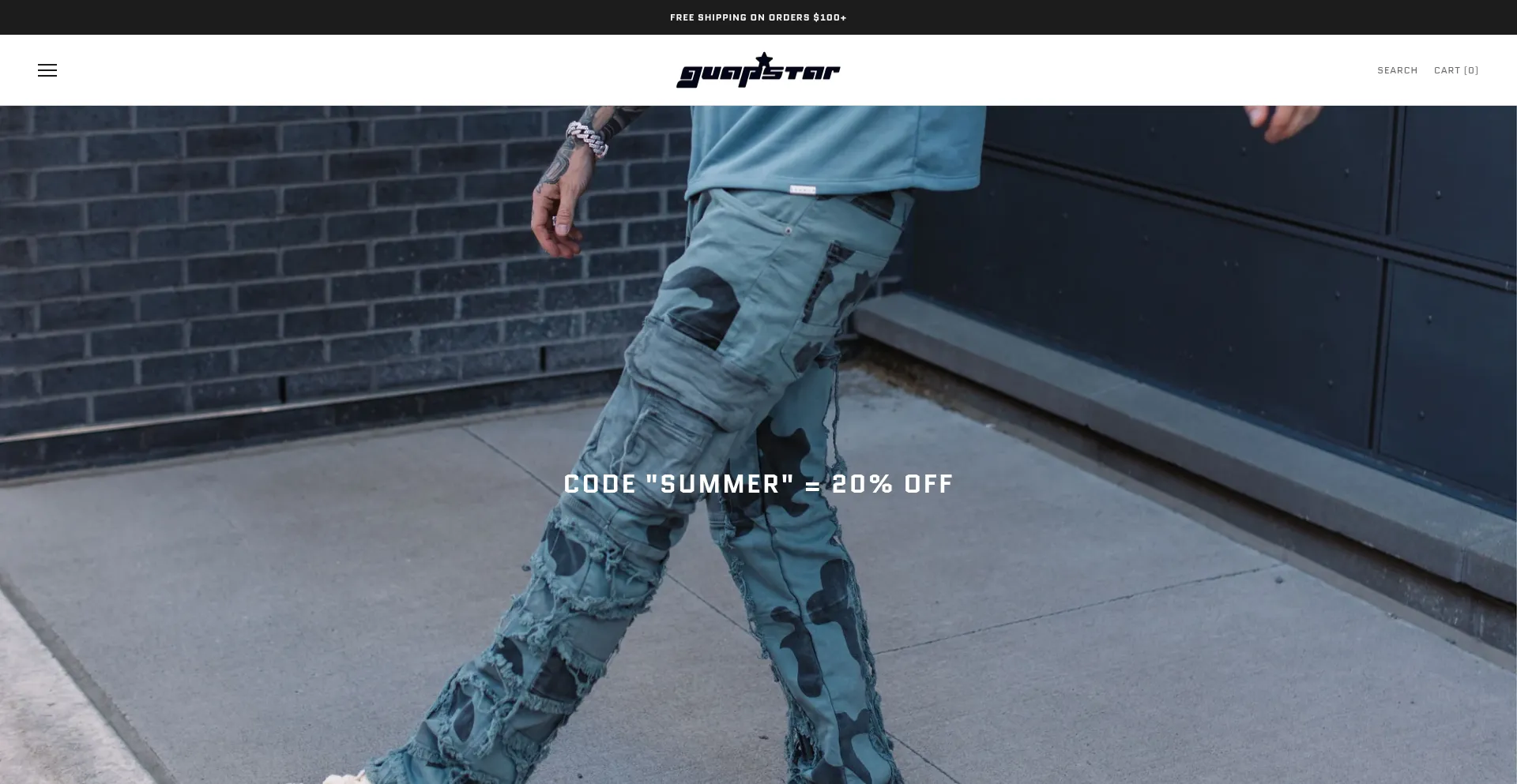 Website screenshot of Guapstar.com