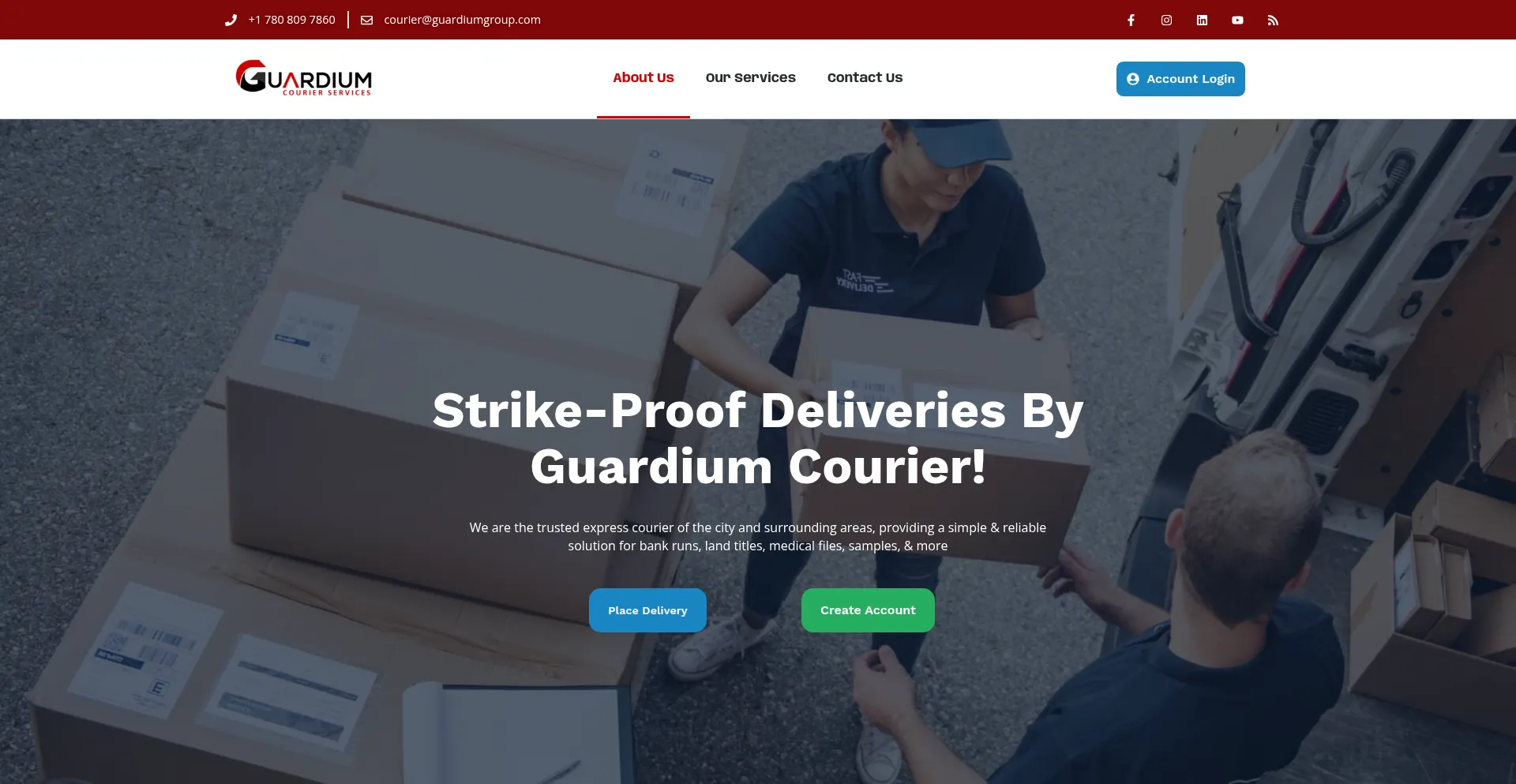 Guardiumcourier.com Screenshot