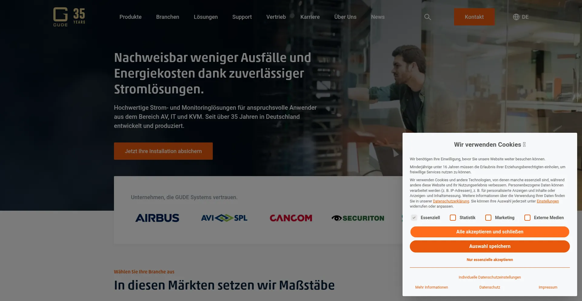 Gude-systems.com Screenshot