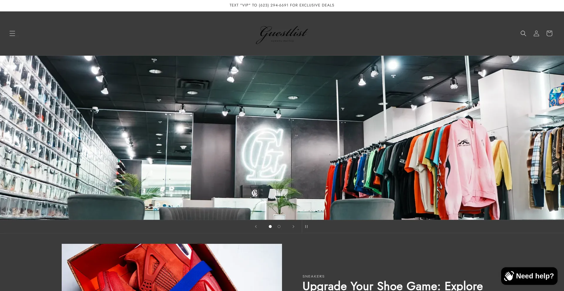 Guestlistaz.com Screenshot