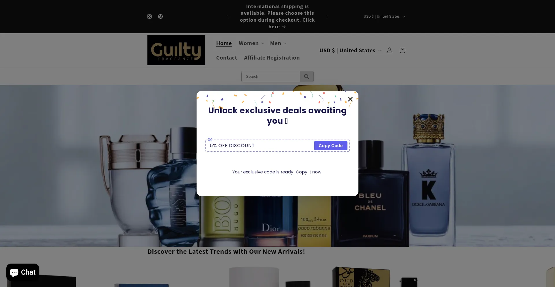 Guiltyfragrance.com Screenshot