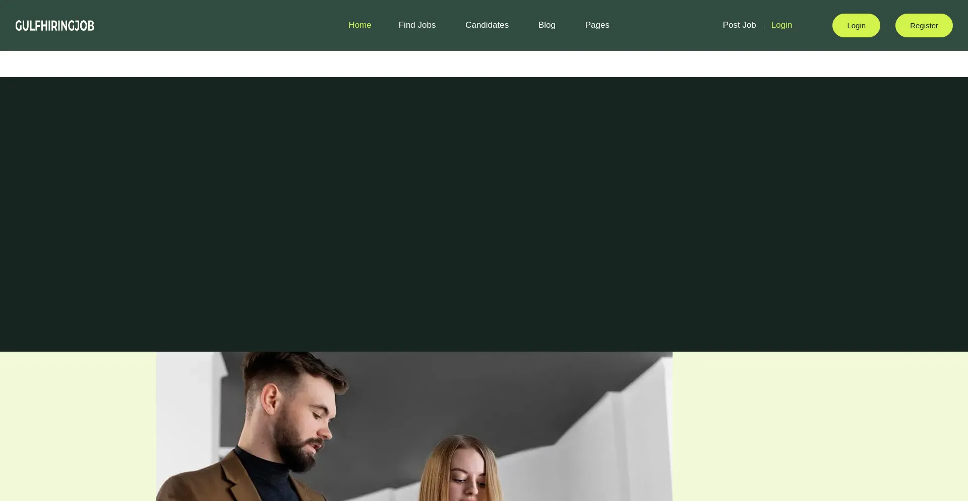 Website screenshot of Gulfhiringjob.com