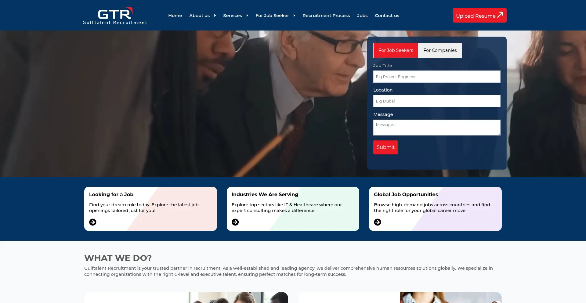 Gulftalent-recruitment.com Screenshot