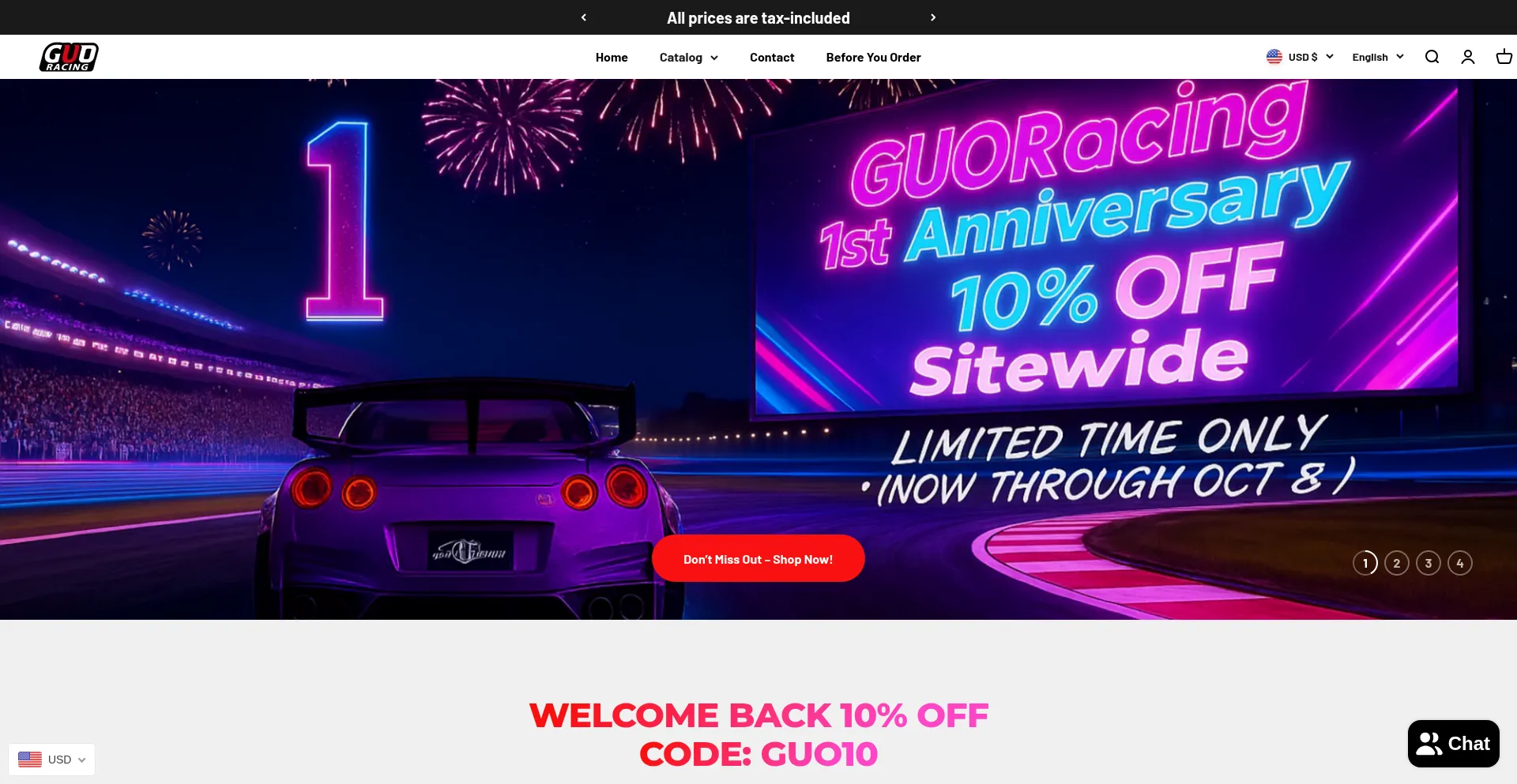 Guoracing.com Screenshot