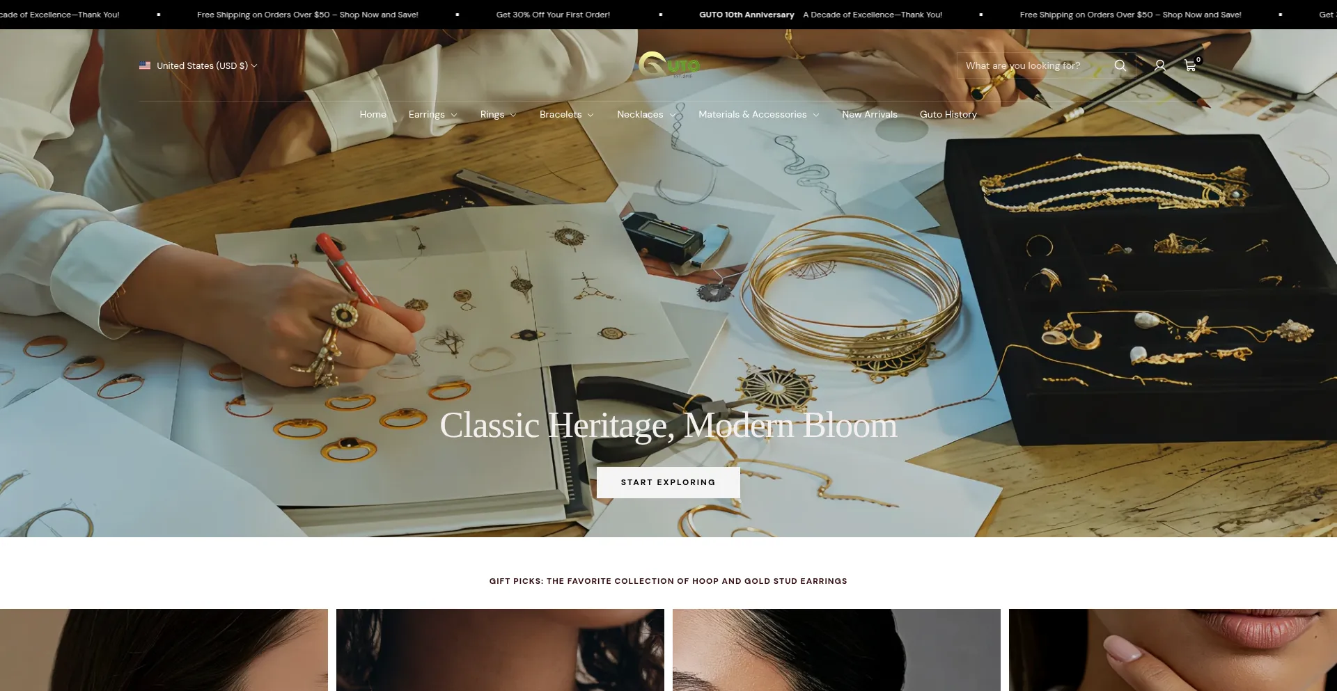 Website screenshot of Gutovery.com