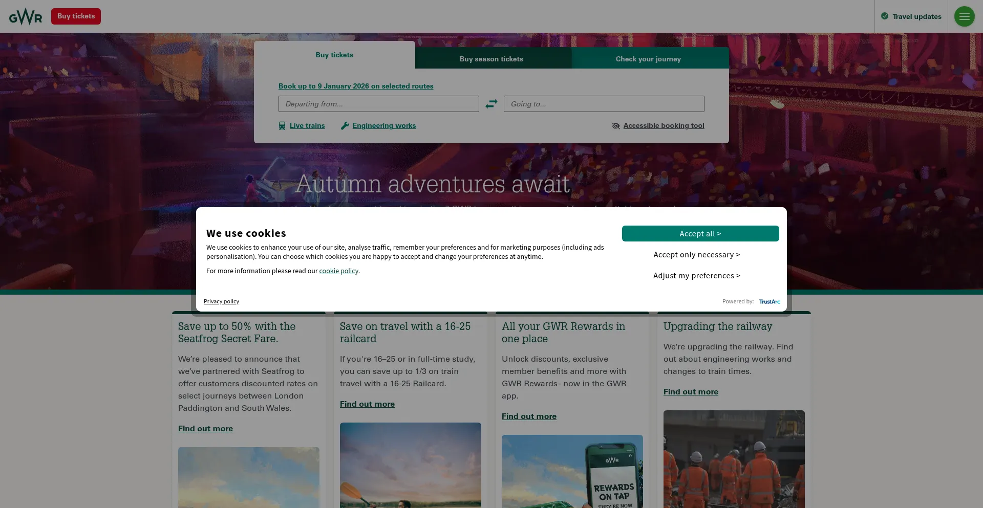 Gwr.com Screenshot