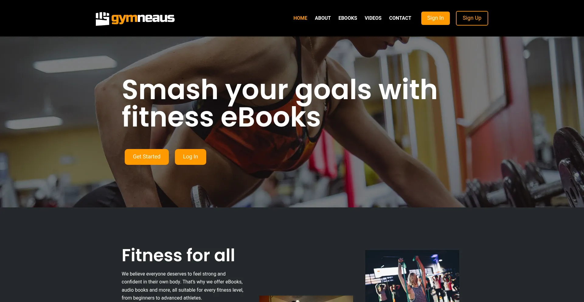 Gymneaus.com Screenshot