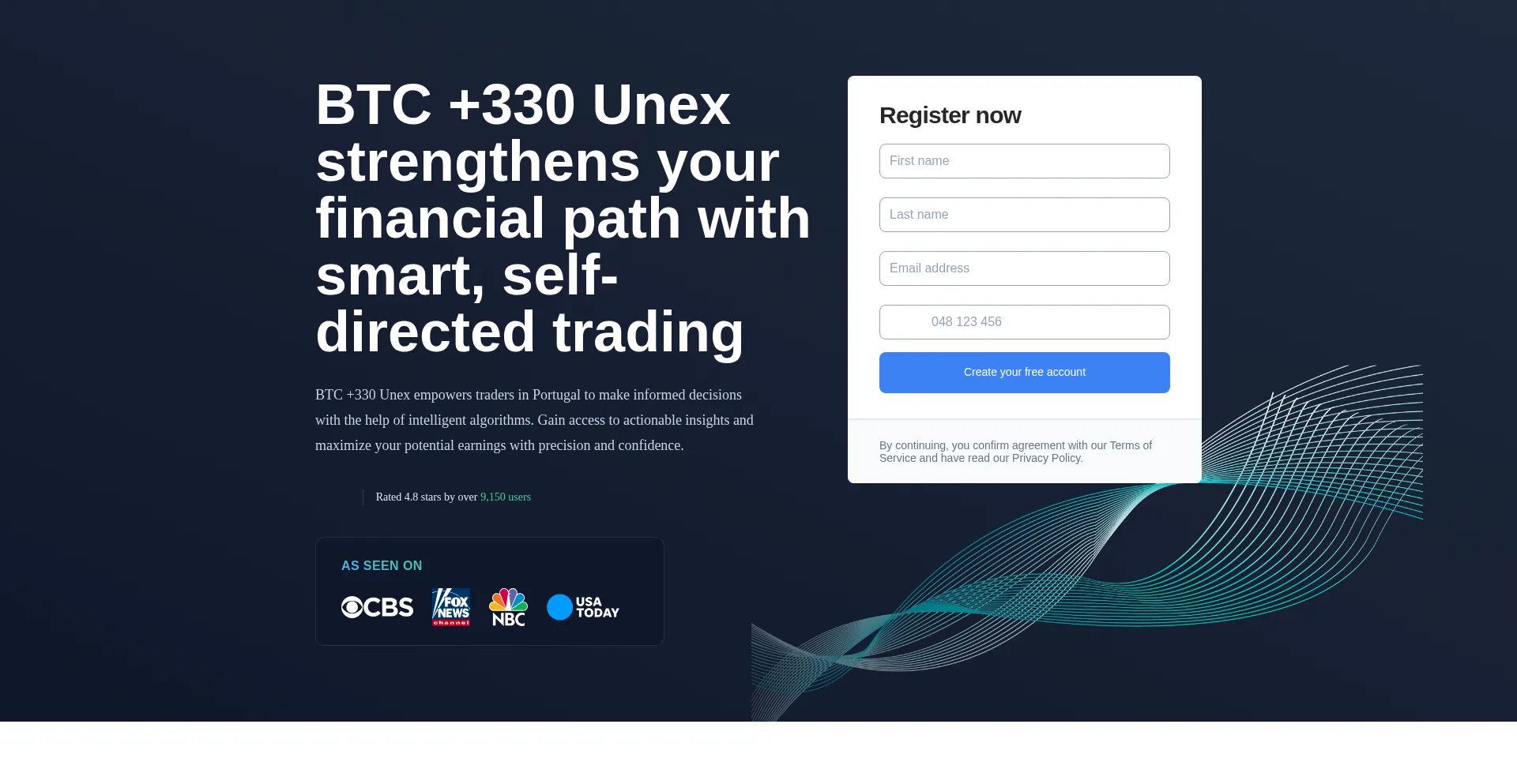 Website screenshot of H5.btc330-unex.com
