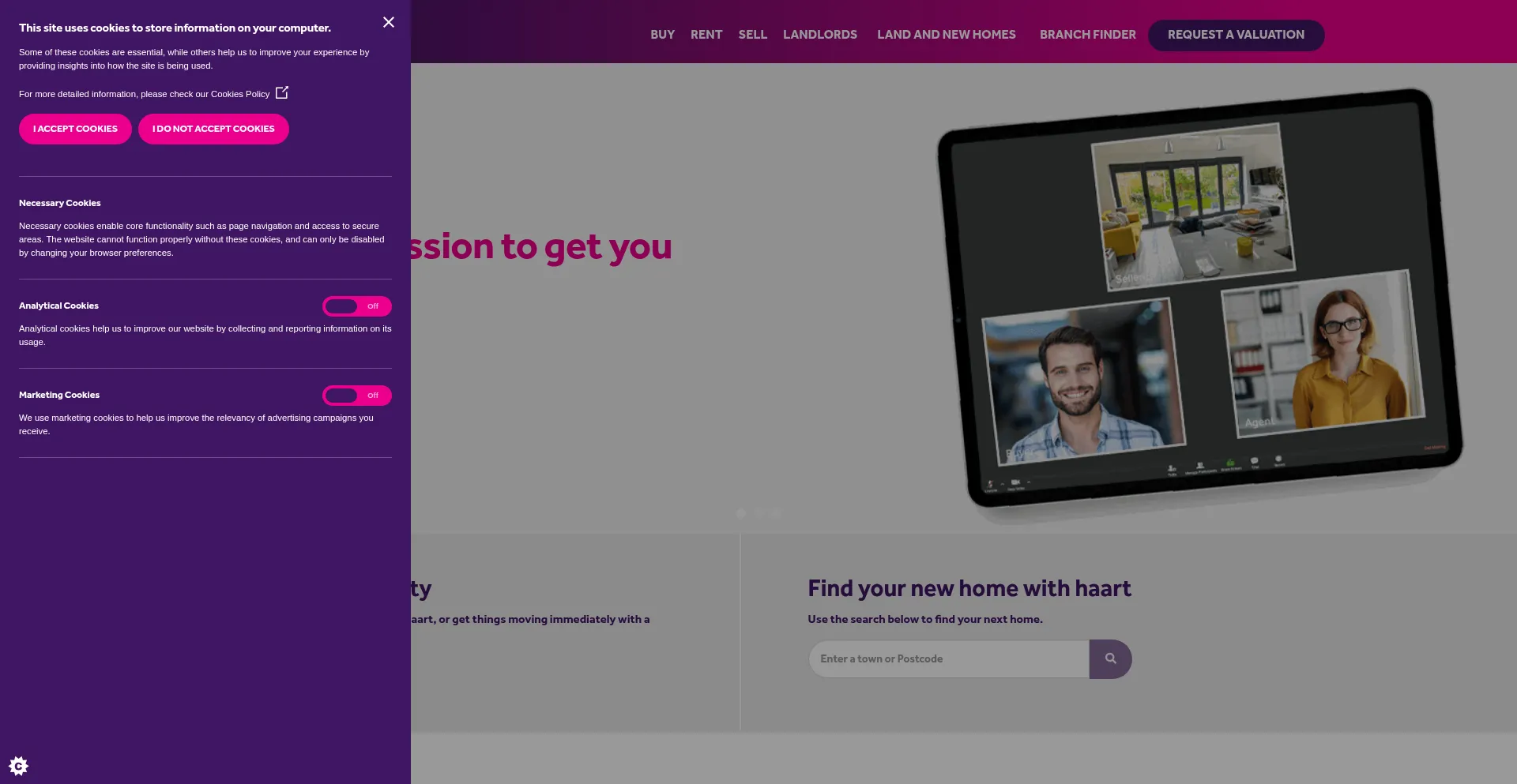 Haart.co.uk Screenshot