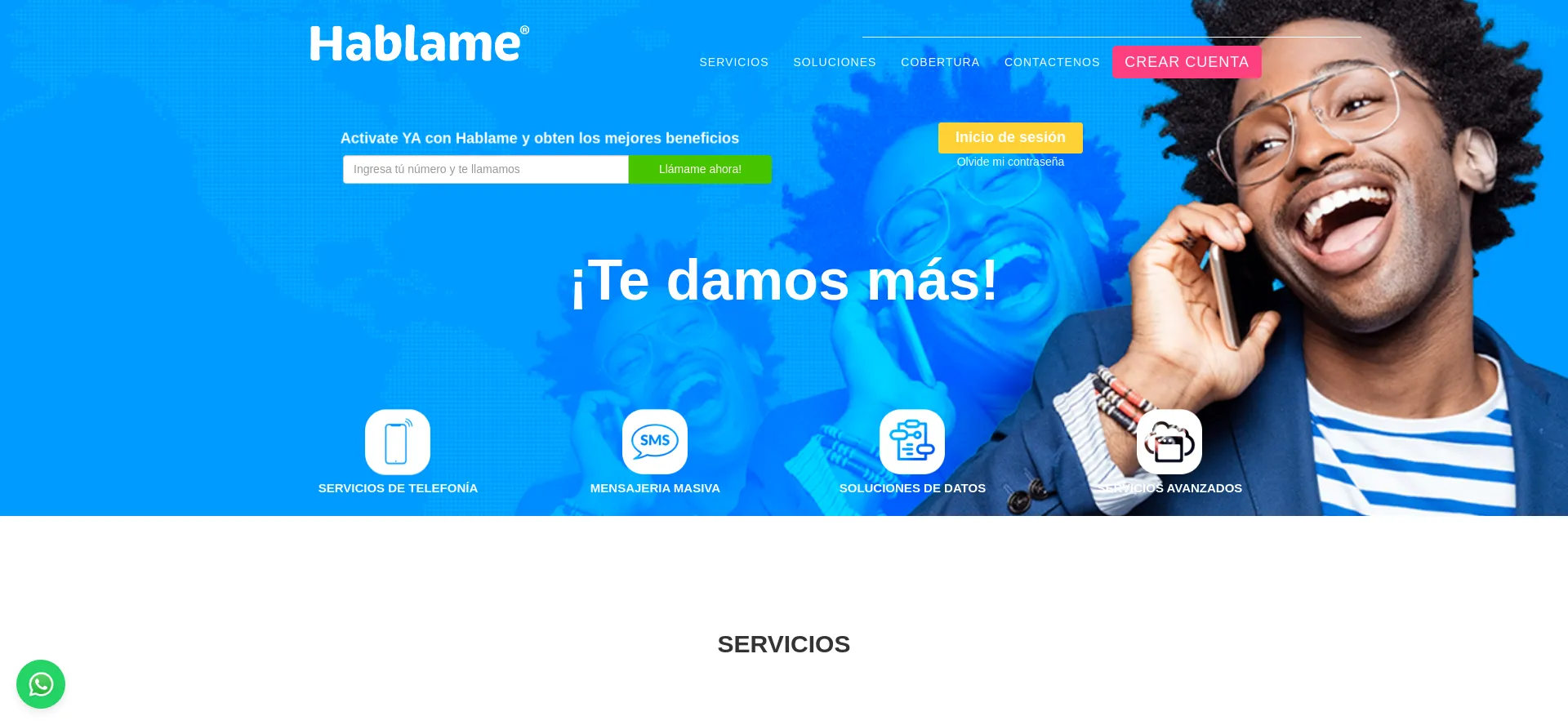 Website screenshot of Hab.me