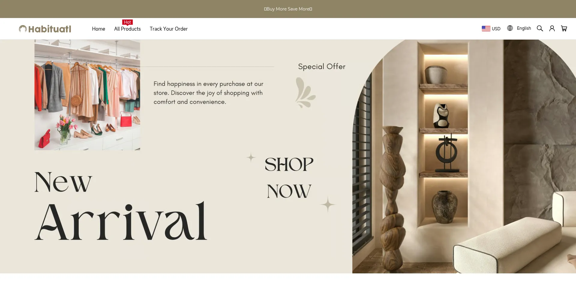Website screenshot of Habituatl.com