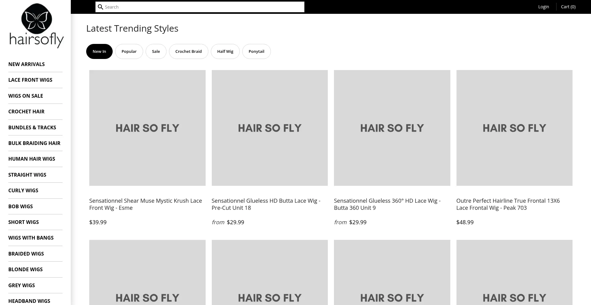 Hairsoflyshop.com Screenshot