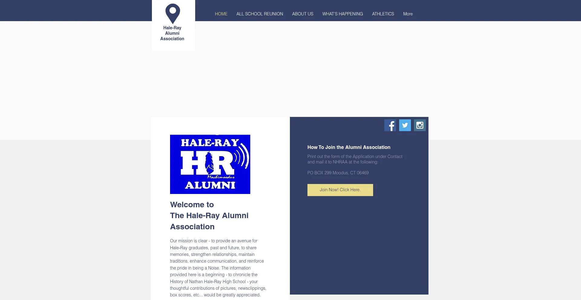 Halerayalumni.org Screenshot