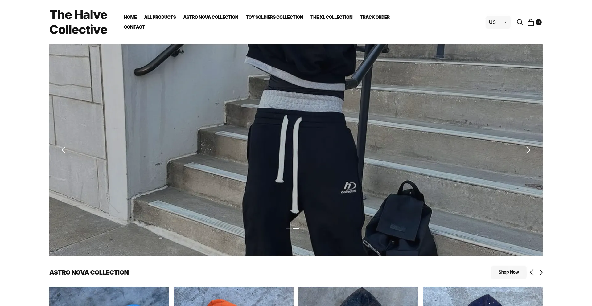 Website screenshot of Halvecollective.com