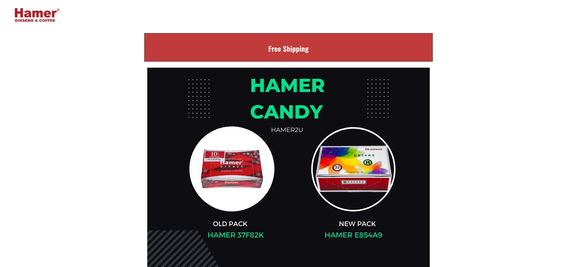 Website screenshot of Hamer2u.co